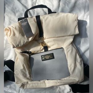 NWT Abercrombie & Fitch backpack, cream white, extended room, light weight